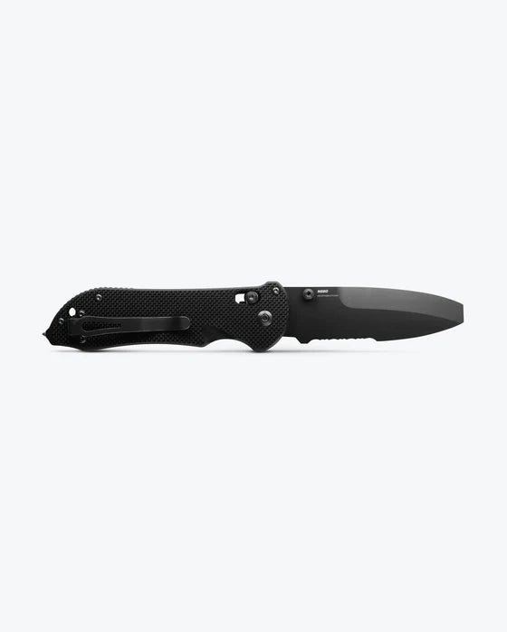 Benchmade Triage Black G-10 Blunt-Tip Axis Lock Folding Knife