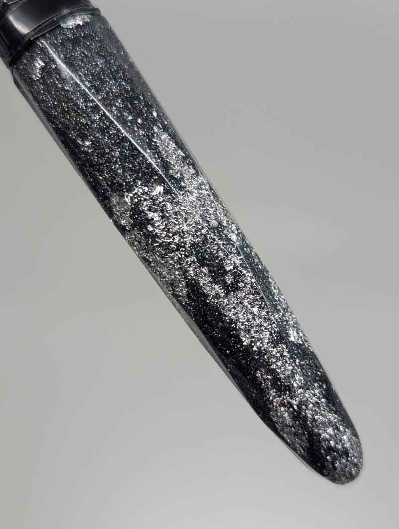 *Consignment* Benu Briolette Silver Ore Fountain Pen Broad Nib