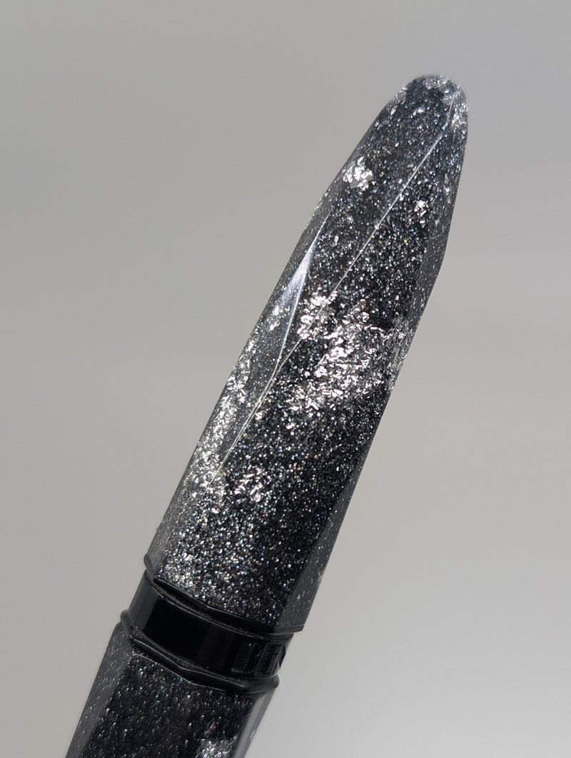*Consignment* Benu Briolette Silver Ore Fountain Pen Broad Nib