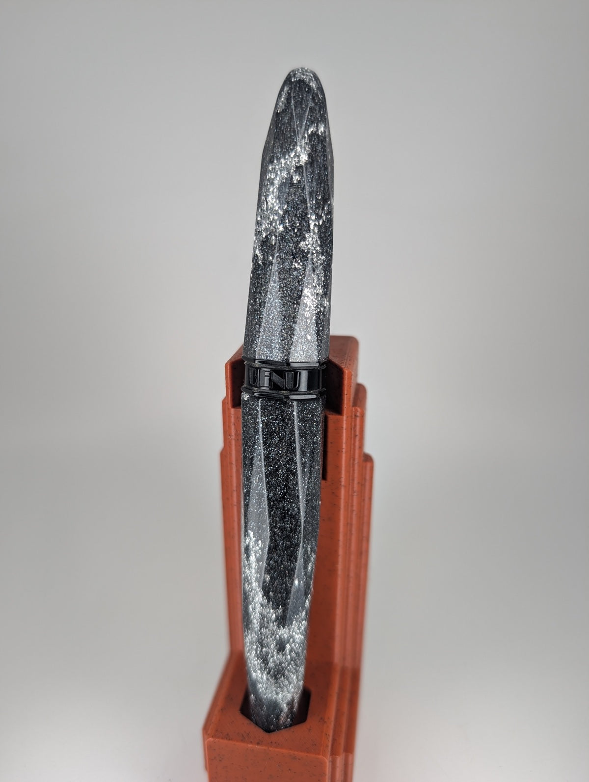 *Consignment* Benu Briolette Silver Ore Fountain Pen Broad Nib