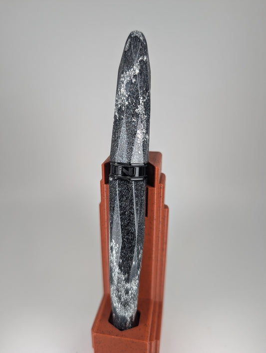 *Consignment* Benu Briolette Silver Ore Fountain Pen Broad Nib