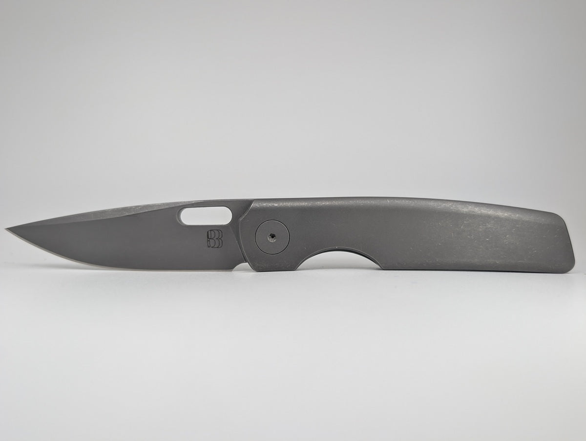 *Consignment* BergBlades Mini Sweeny Dark Stonewash Frame Lock Folding Knife