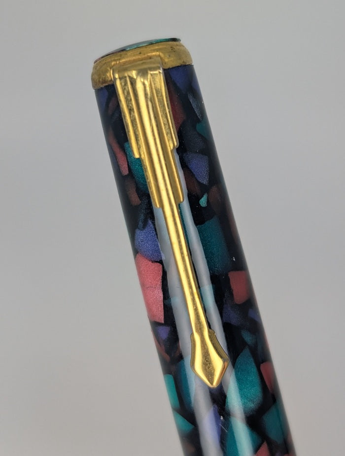 *Consignment* Bexley Jitterbug Mosaic Pocket Fountain Pen Medium Nib