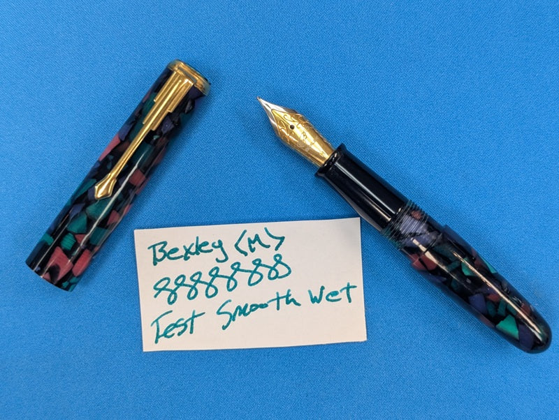 *Consignment* Bexley Jitterbug Mosaic Pocket Fountain Pen Medium Nib