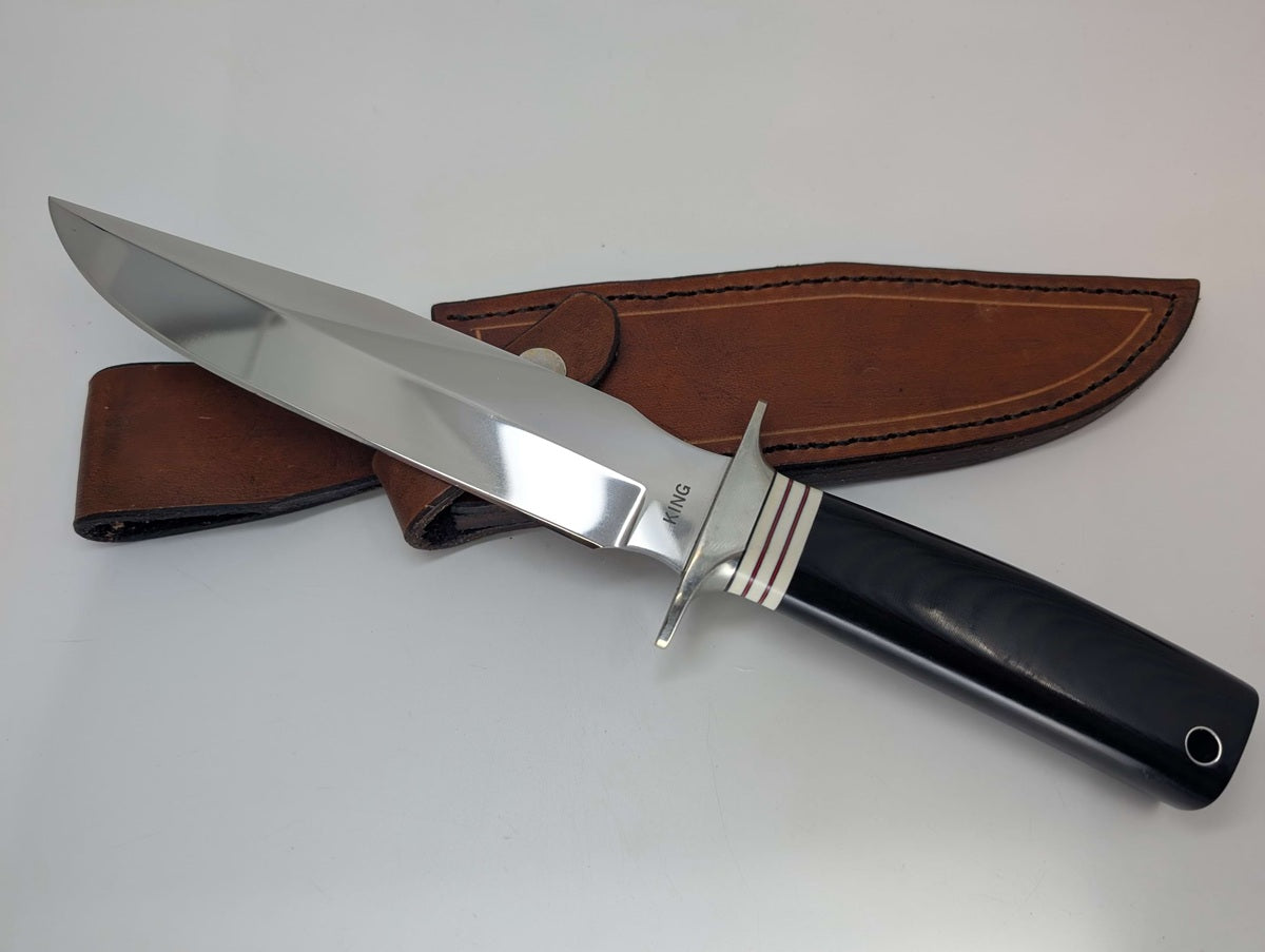 *Consignment* Bill King Custom Fixed Blade Knife w/ Sheath – Penchetta