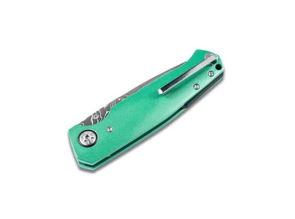 Boker Solingen 1969 Mach-1 Damasteel Liner Lock Folding Knife