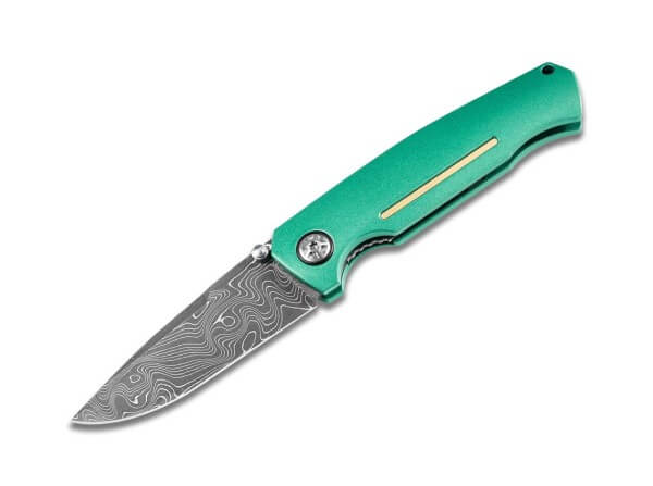 Boker Solingen 1969 Mach-1 Damasteel Liner Lock Folding Knife
