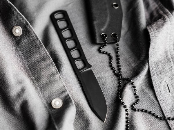 Boker Solingen BFF Packlite All Black Fixed Blade Knife