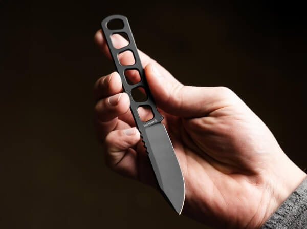 Boker Solingen BFF Packlite All Black Fixed Blade Knife