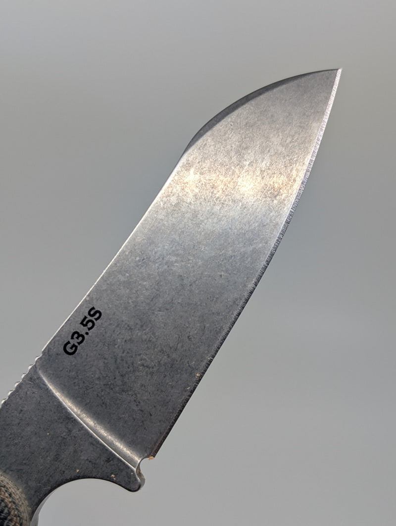*Consignment* Bradford Knives Guardian 3.5 3D Camo Sheepsfoot Stonewash Fixed Blade Knife