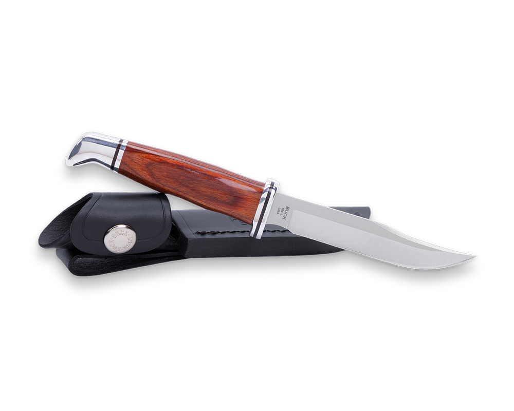 Buck Knives 102 Woodsman Fixed Blade Knife w/ Sheath