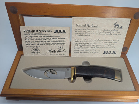 *Consignment* Buck Knives Cabela's Exclusive Vanguard Elk