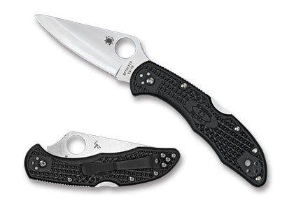 Spyderco Delica 4 Lightweight Flat Ground Backlock Folding Knife