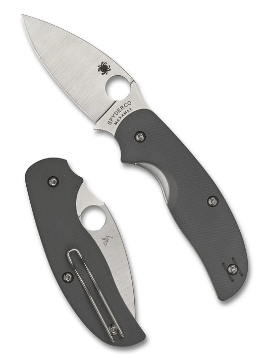 Spyderco Sage 1 Cool Gray Maxamet Liner Lock Folding Knife *DISCONTINUED*