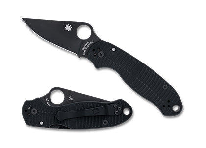 Spyderco Para 3 Salt Black G-10 Magnacut Black Folding Knife