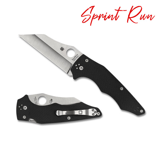 Spyderco Yojumbo Carbon Fiber Sprint Run Folding Knife
