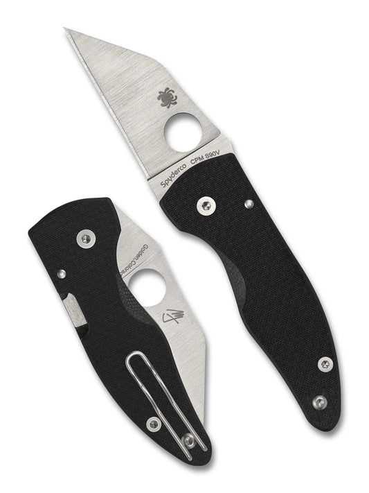 Spyderco MicroJimbo Carbon Fiber S90V Compression Lock Folding Knife