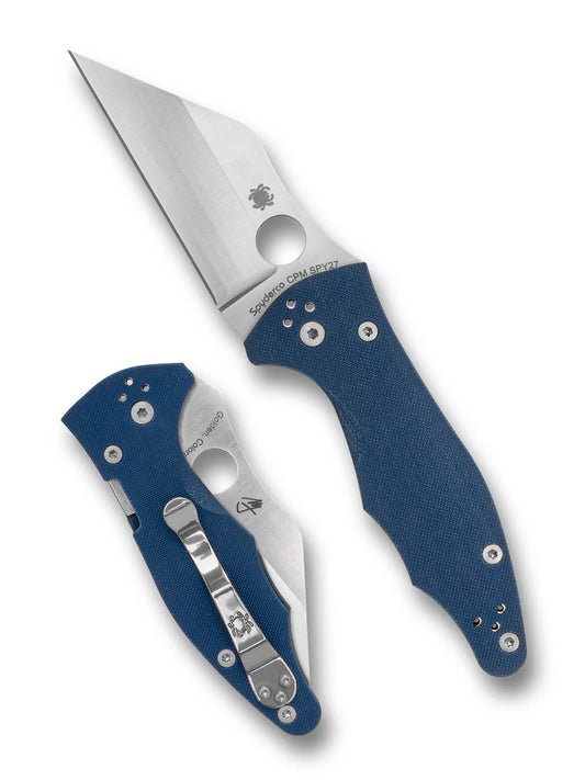 Spyderco Yojimbo 2 Cobalt Blue G10 SPY27 Folding Knife