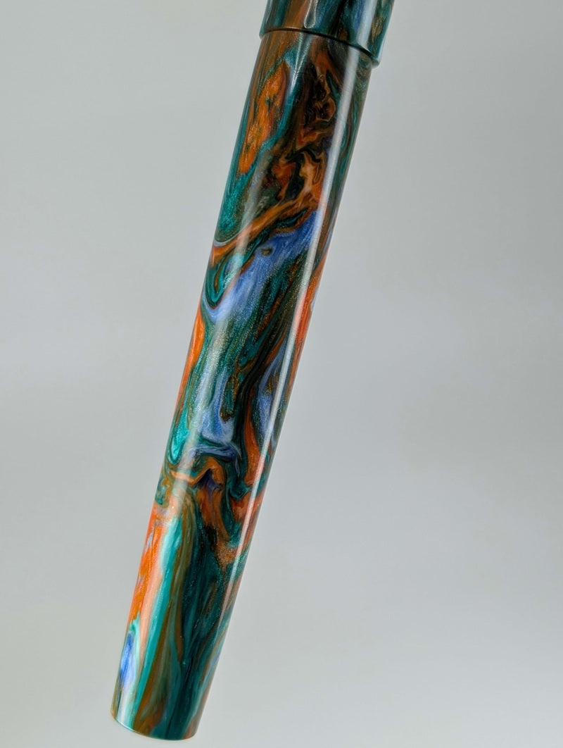 CAS Pens Cancun Swirl Fountain Pen Steel 2-Tone Nib