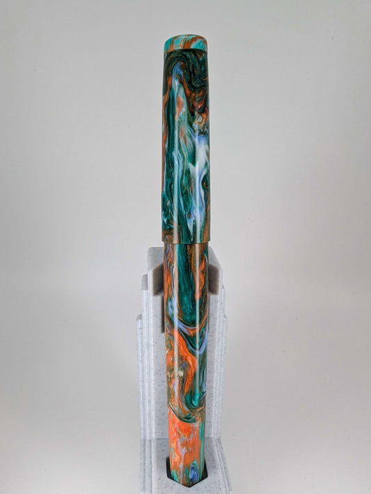 CAS Pens Cancun Swirl Fountain Pen Steel 2-Tone Nib