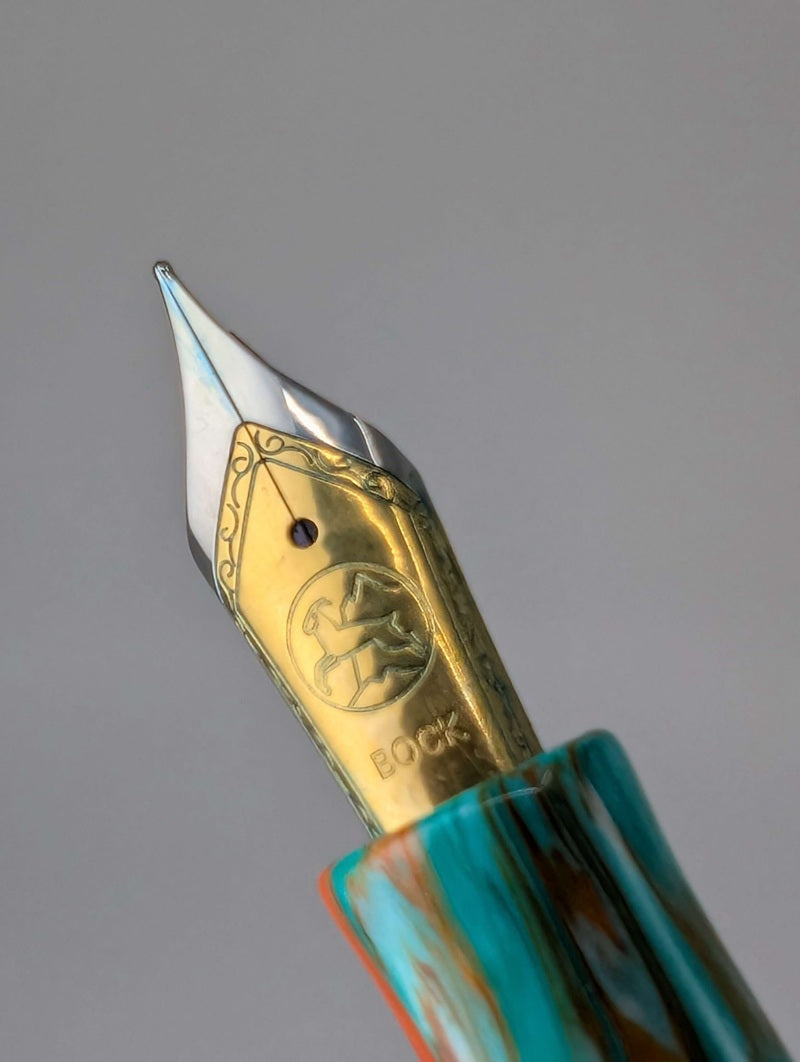 CAS Pens Cancun Swirl Fountain Pen Steel 2-Tone Nib