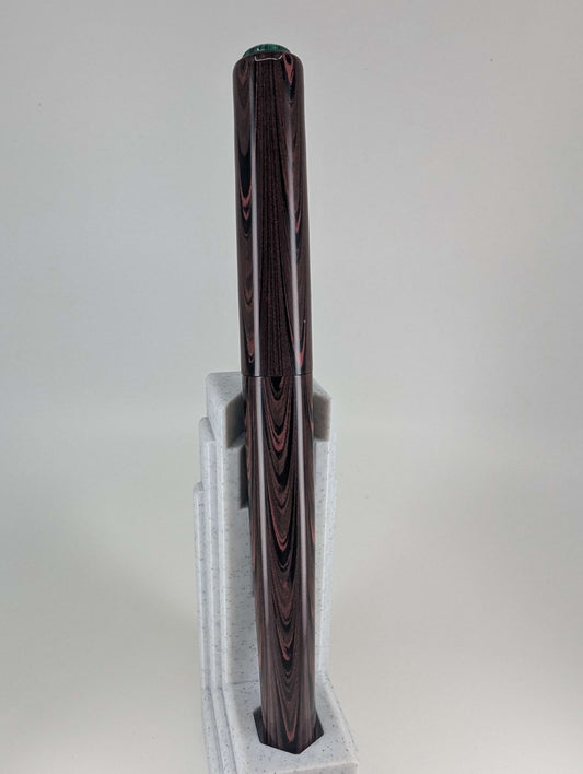 CAS Pens Red Ebonite Fountain Pen Steel Fine Nib