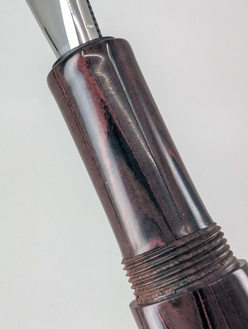 CAS Pens Red Ebonite Fountain Pen Steel Fine Nib