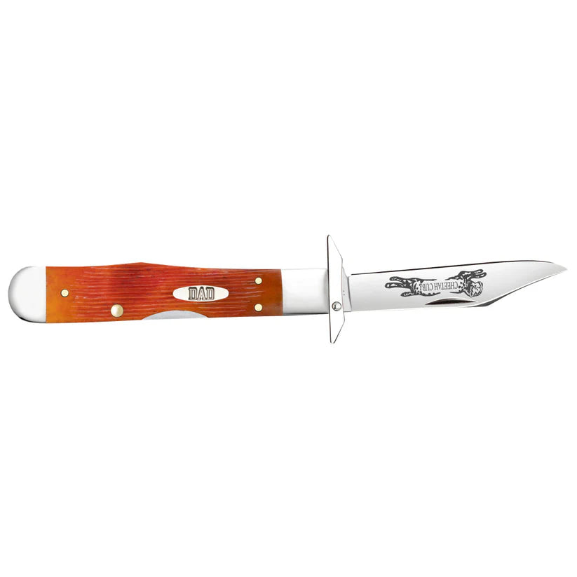 Case Knives Father's Day Barnboard Jig Tequila Sunrise Bone Cheetah® Cub pocket knife