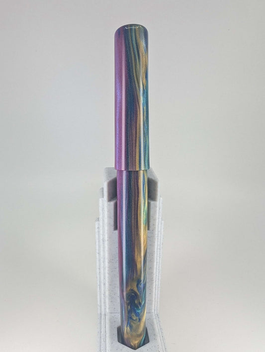 CAS Pens Starry Night Fountain Pen Steel 2-Tone Broad Nib