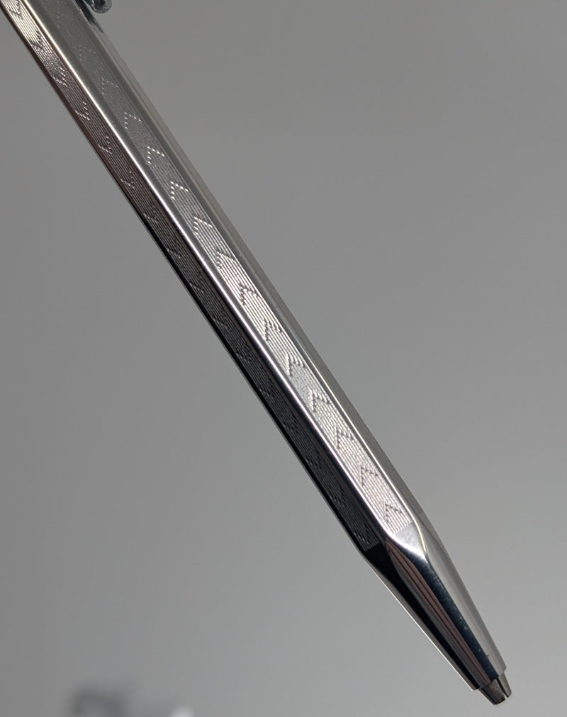*Consignment* Caran d'Ache Ecridor Chevron Silver Plated Mechanical Pencil
