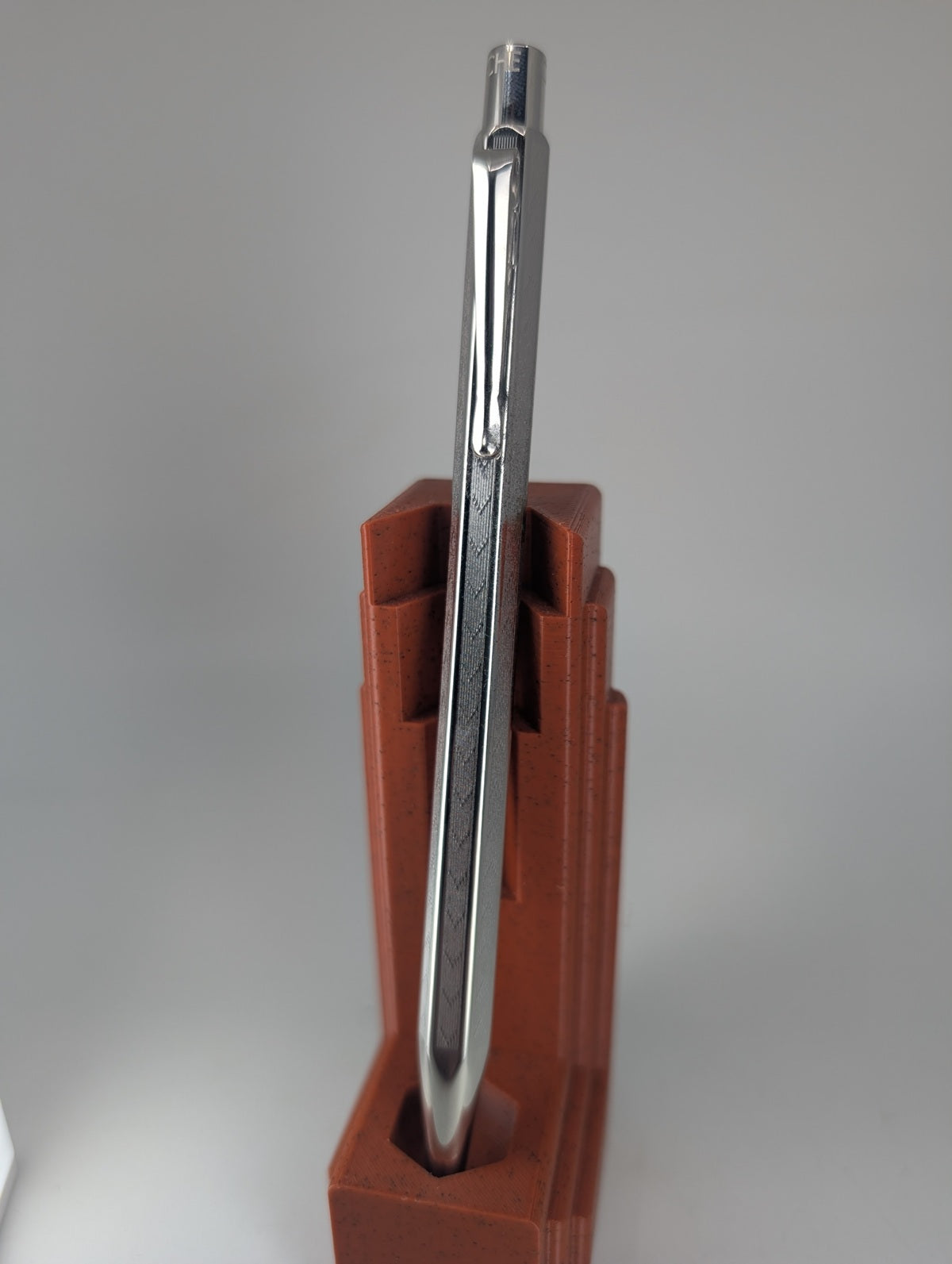 *Consignment* Caran d'Ache Ecridor Chevron Silver Plated Mechanical Pencil