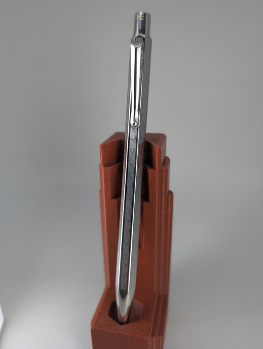 *Consignment* Caran d'Ache Ecridor Chevron Silver Plated Mechanical Pencil