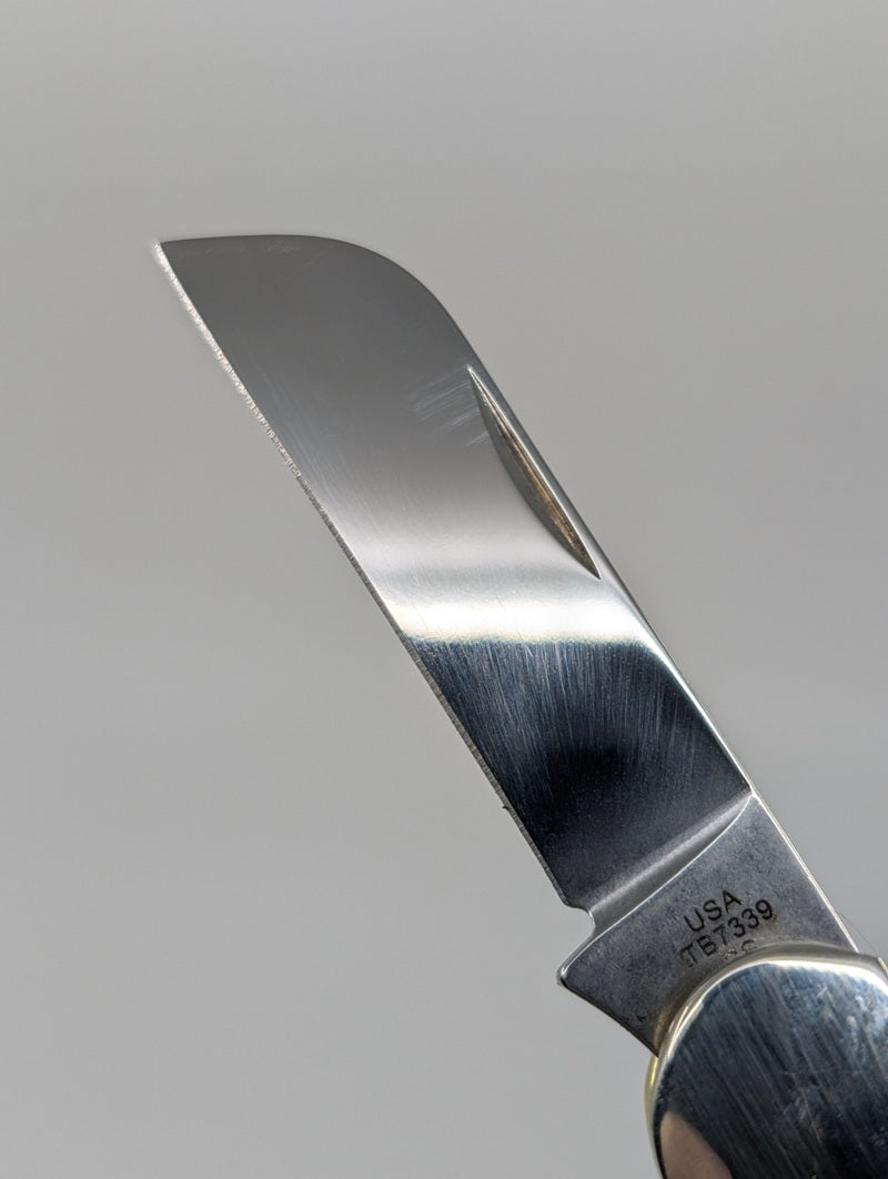Case Knives Black Curly Oak Wood Smooth Sowbelly Pocket Knife