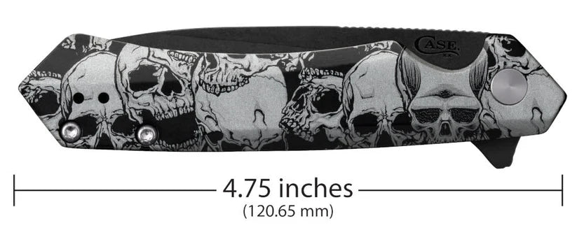 Case Knives "Kinzua" Black Aluminum DLC Spear Blade Folding Knife