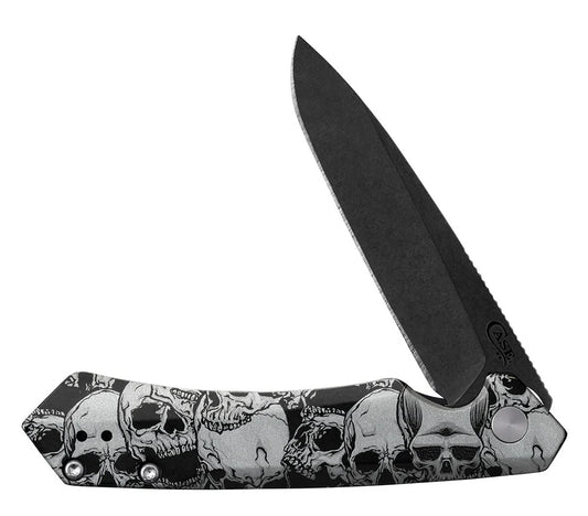 Case Knives "Kinzua" Black Aluminum DLC Spear Blade Folding Knife