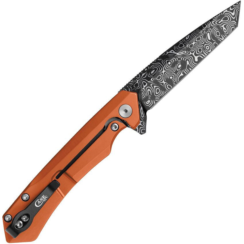 Case Knives Kinzua Orange Aluminum DLC S35VN Frame Lock Folding Knife