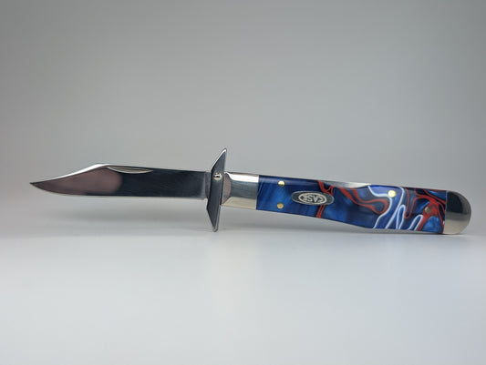 Case Knives Patriotic Kirinite Smooth Cheetah Cub Pocket Knife