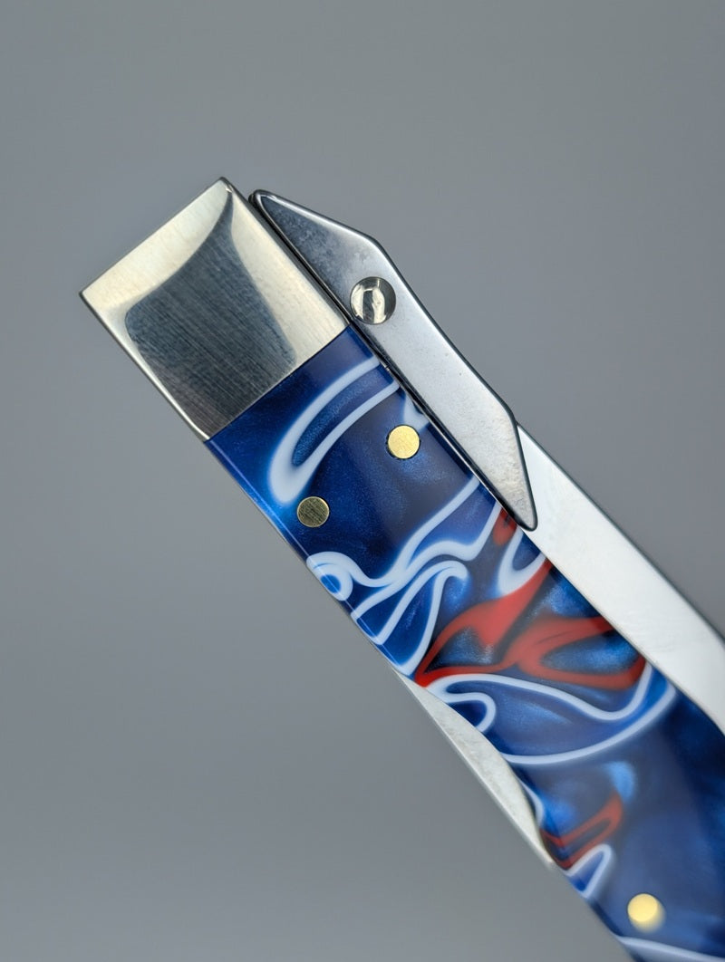 Case Knives Patriotic Kirinite Smooth Cheetah Cub Pocket Knife