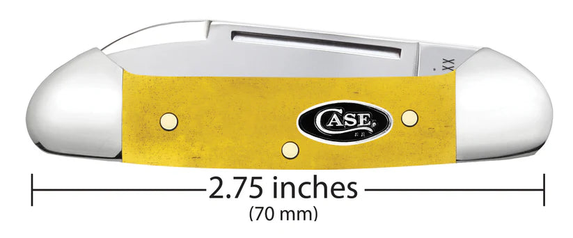 Case Knives Yellow Bone Smooth Baby Butterbean Pocket Knife