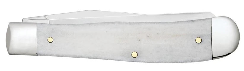 Case Knives War Series Enduring Freedom Natural Bone Smooth Trapper Pocket Knife