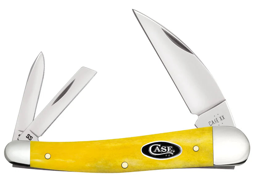 Case Knives Yellow Bone Smooth Seahorse Whittler Pocket Knife