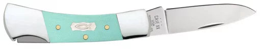 Case Knife Seafoam Green G10 Smooth Lockback