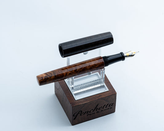 *Consignment* Pens by Casey - Tashokuno Model in Olive Burl & Unknown Burl (B)