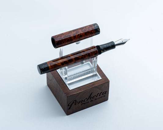 *Consignment* Pens by Casey - Tokubetsu Model in Ebonite & Thuya (M)