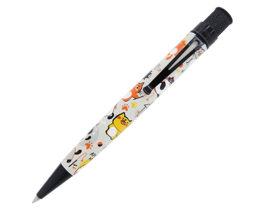 Retro 51 Tornado Cat Rescue Series 5 Ballpoint Pen  Free Refill