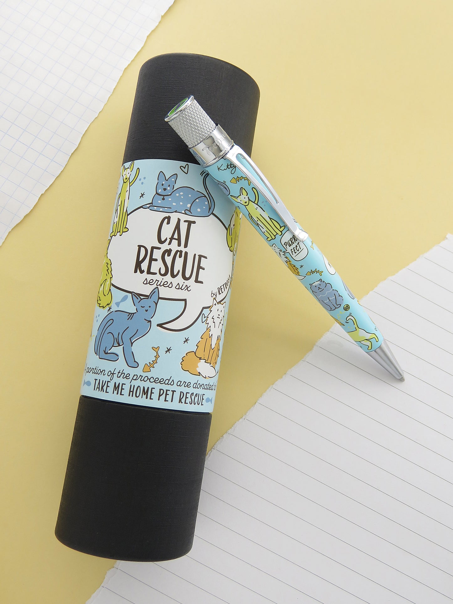 Retro 51 Tornado Cat Rescue Series 6 Ballpoint Pen
