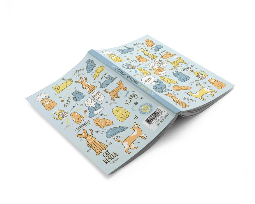 Retro 51 Cat Rescue 6 Classic Notebook