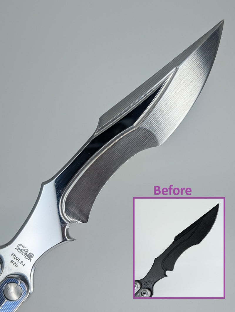 Ceroni Knives Baliviper RWL-34 #20 Live Blade Balisong