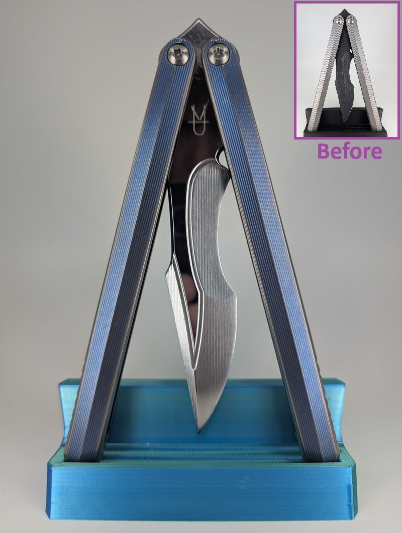 Ceroni Knives Baliviper RWL-34 #20 Live Blade Balisong