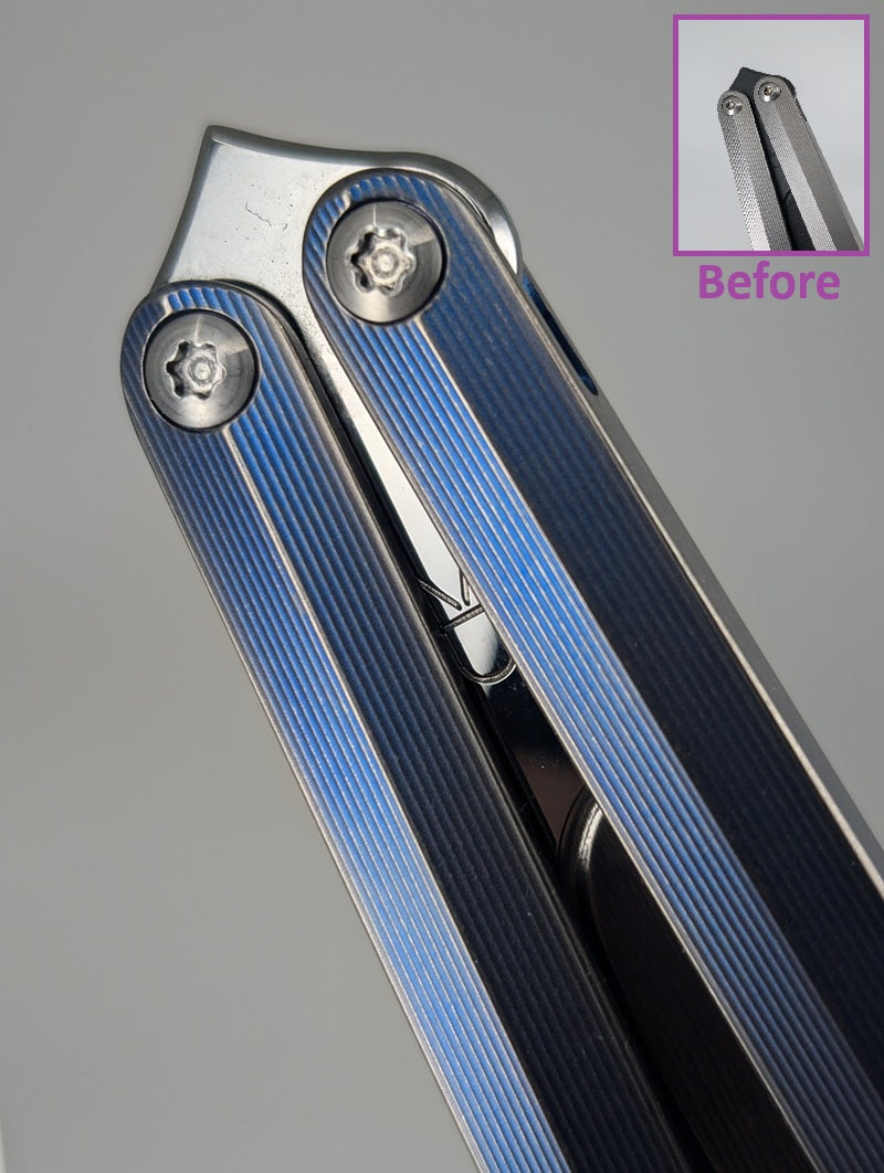 Ceroni Knives Baliviper RWL-34 #20 Live Blade Balisong